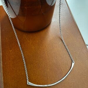 James Avery Crescent Hammered Necklace